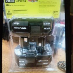 Ryobi 4,0ah Batteries 2 Pack