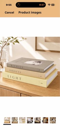 Decorative Books Set of 3, Faux Books for Decoration, Coffee Table Decor Set of 3 decorative books for home decor with hidden storage. Features 360°un