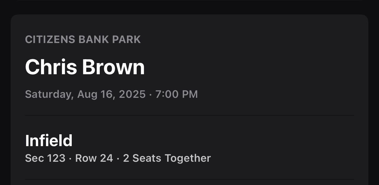 Chris Brown Tickets