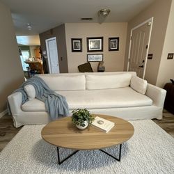 FREE DELIVERY‼️ Restoration Hardware Belgian Slipcover Couch