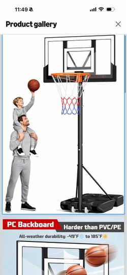 Adjustable Height Basketball Hoop System Model