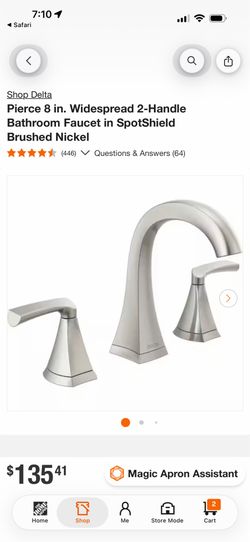 Delta 3 piece bathroom faucet