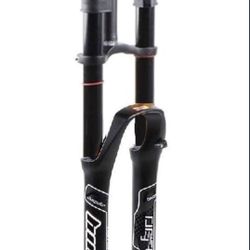 MZP MTB Bike Front Fork 26 Inch Double Shoulder Control Downhill Suspension DH Air Pressure Straight Tube Ultralight Bicycle Shock Absorber Rebound Ad