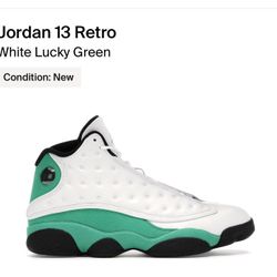 Air Jordan 13 Retro Lucky Green Sz 13