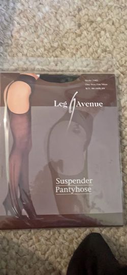 Leg Avenue Suspender Pantyhose Style 1901 One Size Fits Most $8