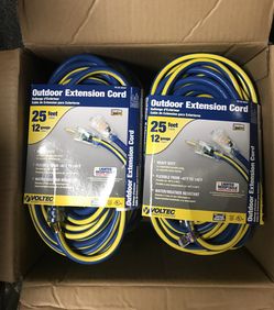 12/3 GA 25' extension cord