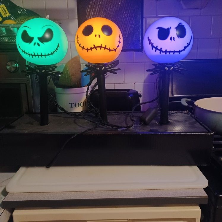 Nightmare before christmas light up halloween decorations