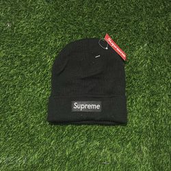 Black Supreme Box Logo Beanie