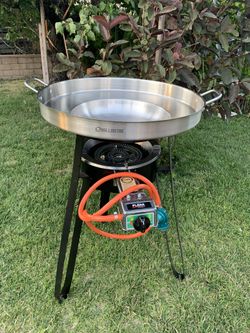 Set de 3ps quemador con base y disco de acero inoxidable