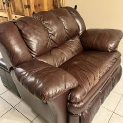 Leather Recliner Sofa