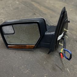 12-17 FORD EXPEDITION LEFT DRIVER SIDE VIEW DOOR MIRROR POWER FOLD Chrome OEM