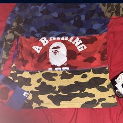 Bape Longsleeve Good Condition Got Bape Bag To Go With It Will Take Good Trades