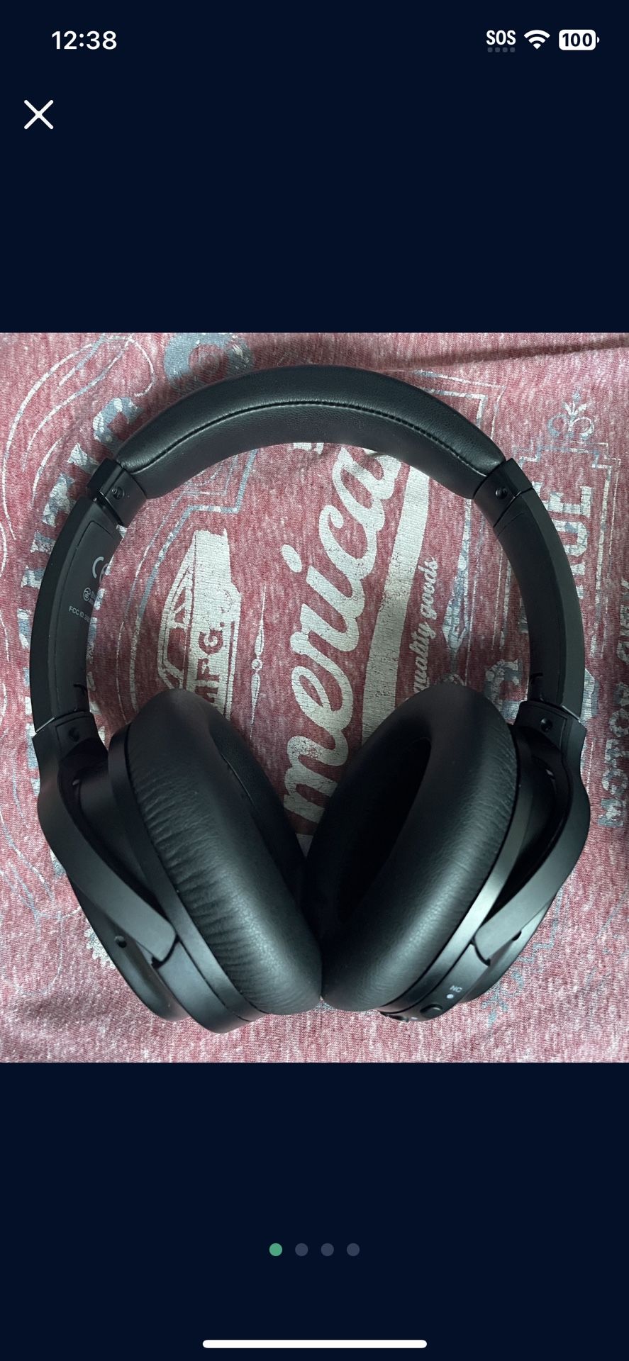 Bluetooth Headphone With Case And Cord New