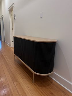 Crate and Barrel Walton 65” Ribbed Credenza