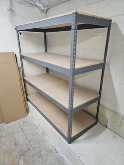 Garage Shelving 60 in W x 24 in D Boltless Warehouse Shelves 4 Tier Garage Storage Racks Stronger Than Homedepot And Lowes Delivery Available