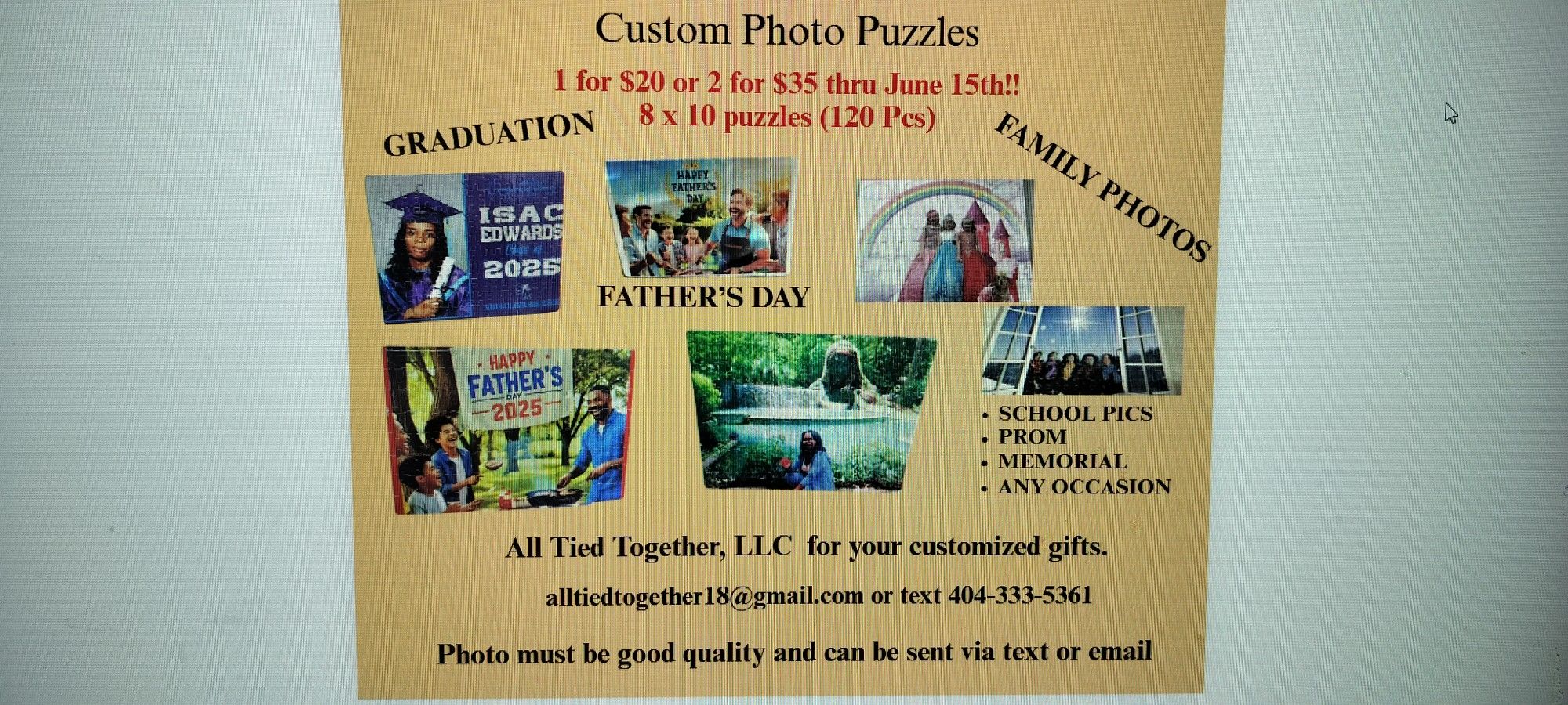 Custom Photo Puzzles