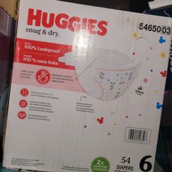 NEW HUGGIES PAMPERS SIZE 6