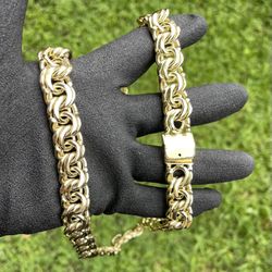 14K Gold filled chino link chain