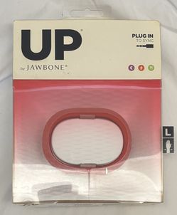 New Unopened UP Fitness Tracker by Jawbone Red Large