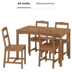 Dining table and chairs