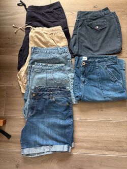 7 pairs of women’s shorts, size 16 – XL