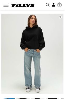 Size 23 RSQ Womens Low Rise Loose Straight Jeans