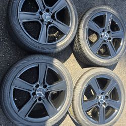 MERCEDES WHEELS AND TIRES 17X9 REAR 245/40R17 AND 17X7.5 FRONT 225/45ZR17 LION HART LH-FIVE 🦁  $1050  ALL 4 INSTALLED 