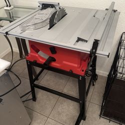 Table saw with stand 