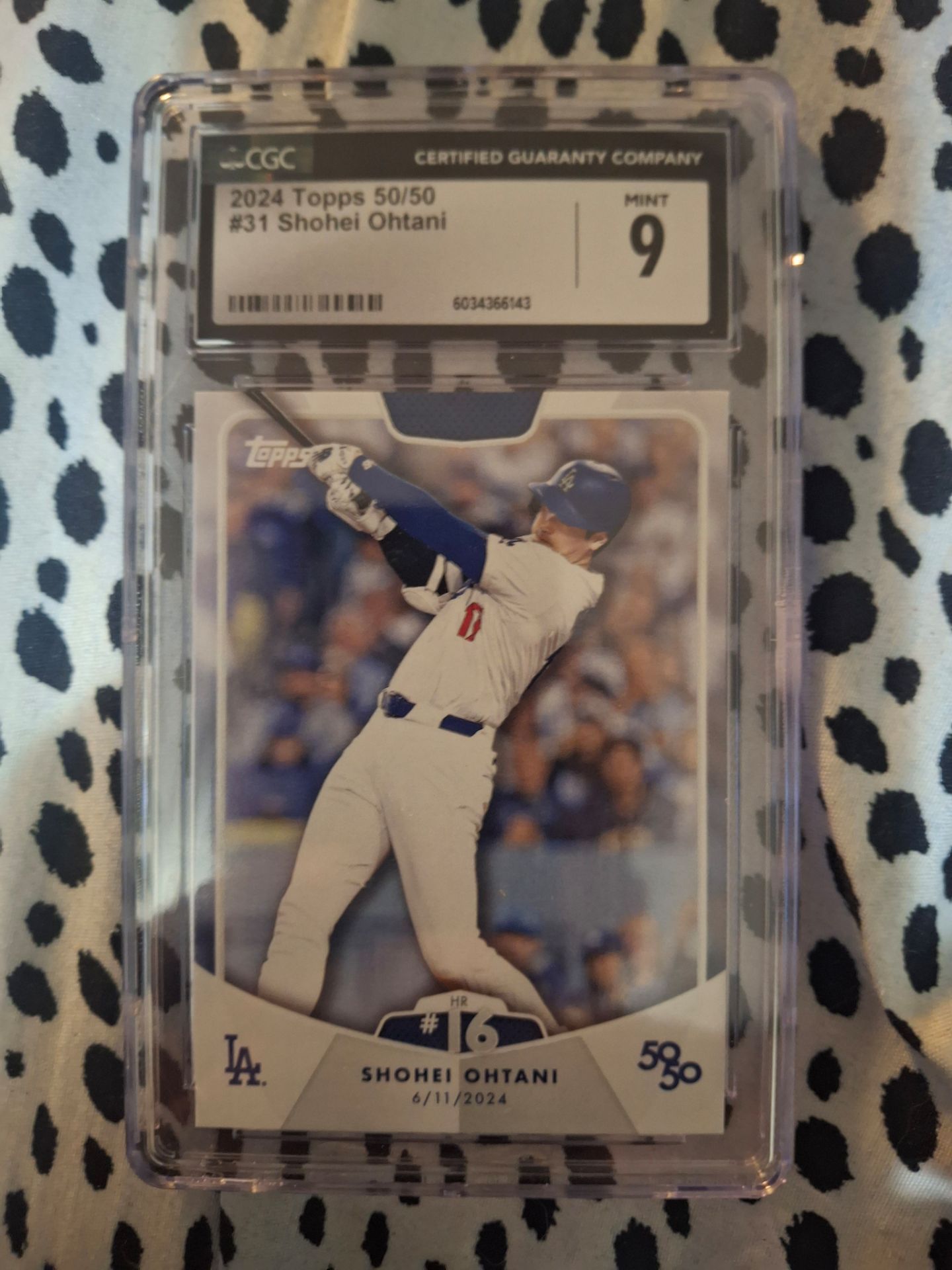 2024 Topps 50/50 Shohei Ohtani CGC 9