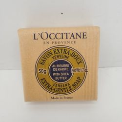 L'Occitane Verbena Extra Gentle Bar Soap with Shea Butter 1.7oz 50g New