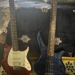 Electric Base And Electric Guitar