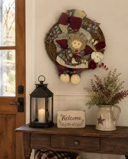 Angel doll wreath