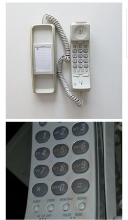 Vintage - GE Push Button Landline Phone Model # 2-9224whc.
