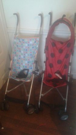 Lot of 2 baby stroller ladybug