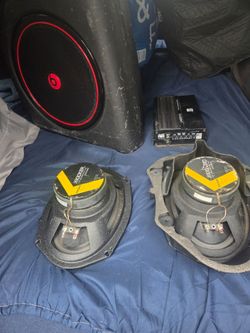 Speakers, and amplifier