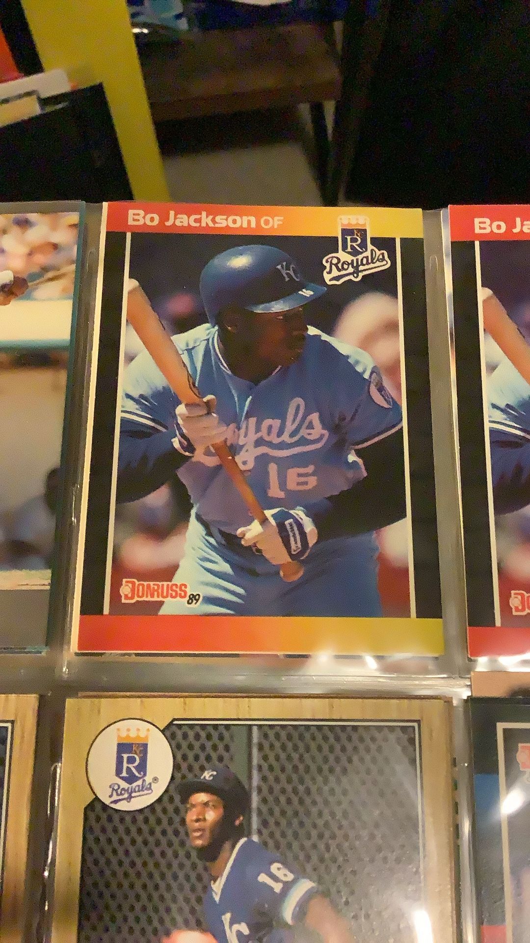 Bo Jackson Baseball Trading Cards For Sale