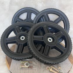 CheeMuii 12 Inch Lawn Mower Wheels 2 Pack 12" Push 12 INCH 