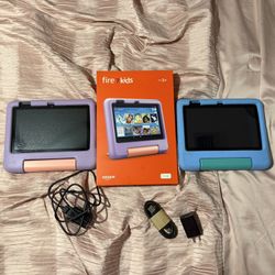 12th Gen Amazon 7” Fire Tablet (his and hers) $120 Firm For Both! Only 4 Months Old
