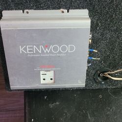 2 12 espeakers MTX 1 amplifier kenwood
