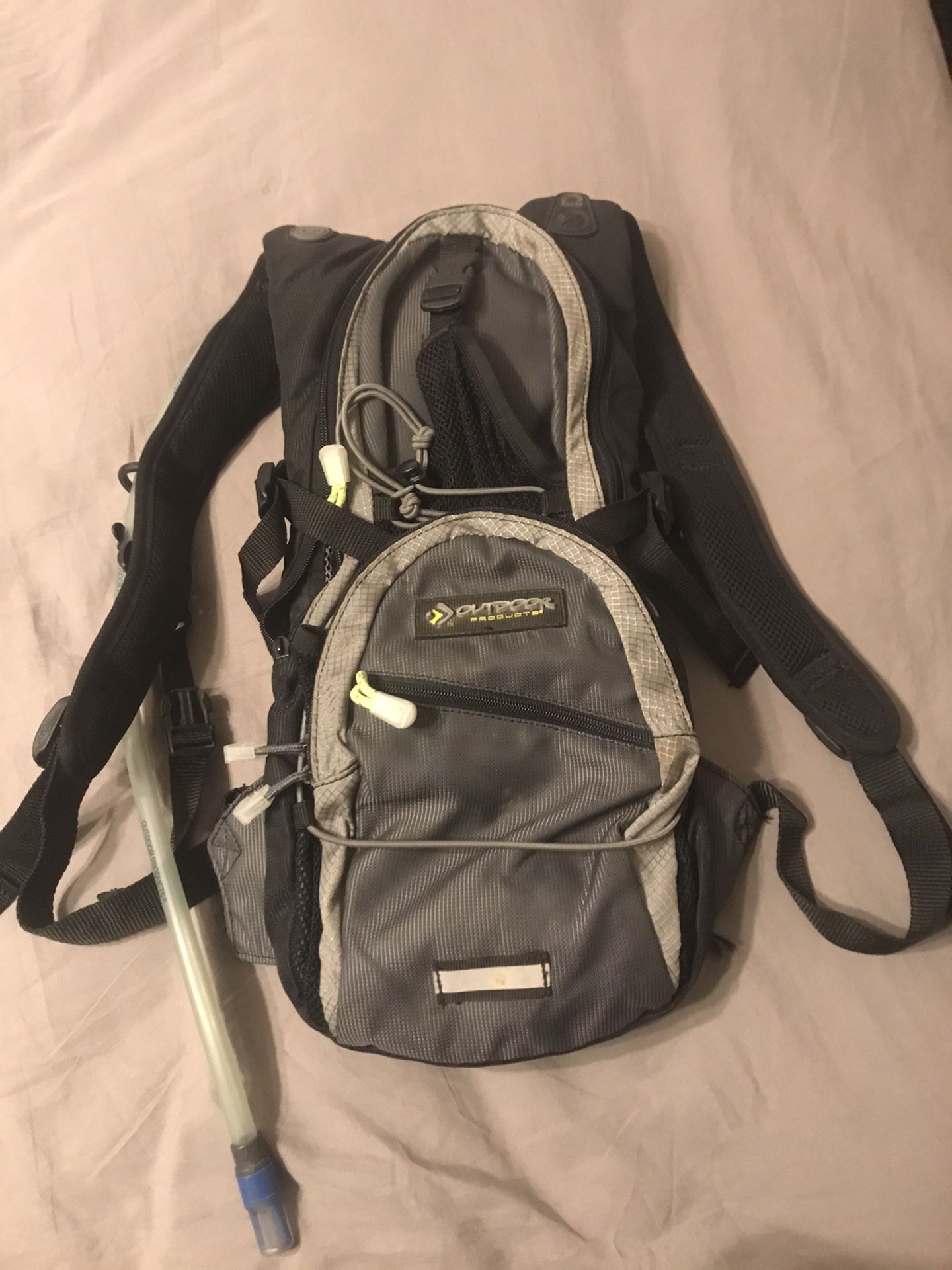 Hiking camping backpack with water bag