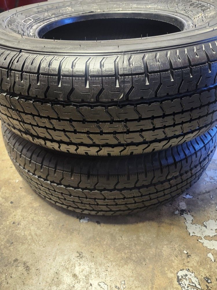 GOODYEAR 205 75 14 (TIRE PAIR) TRAILER 