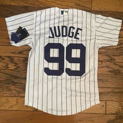 $45 Adult and Youth White New York Yankees Aaron Judge #99 Name Jersey 