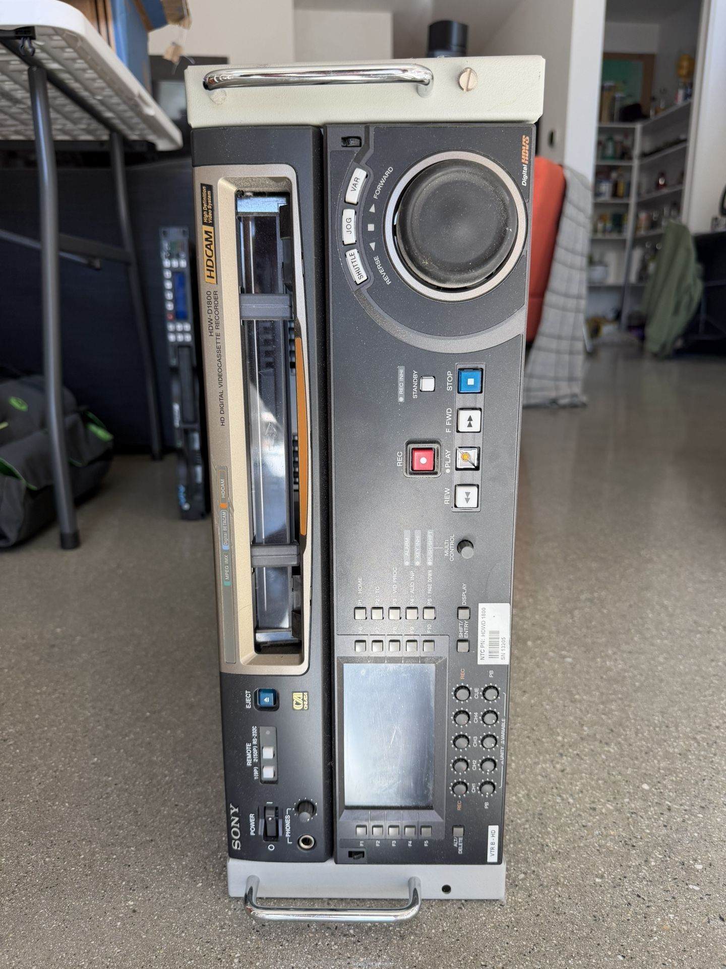 Sony HDW-D1800 CineAlta HDCAM HD Digital Videocassette Recorder/Player Deck – Pro VTR