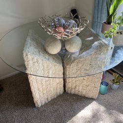 Vintage 1980s Post Modern Tessellated Stone Tables