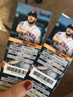 2 Astros vs Angels tickets