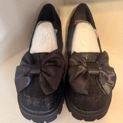 Black Chunky Heels