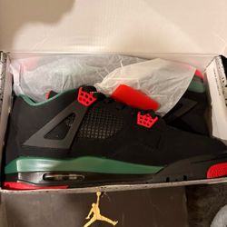 Gucci Red white and Black Air Jordan 4s