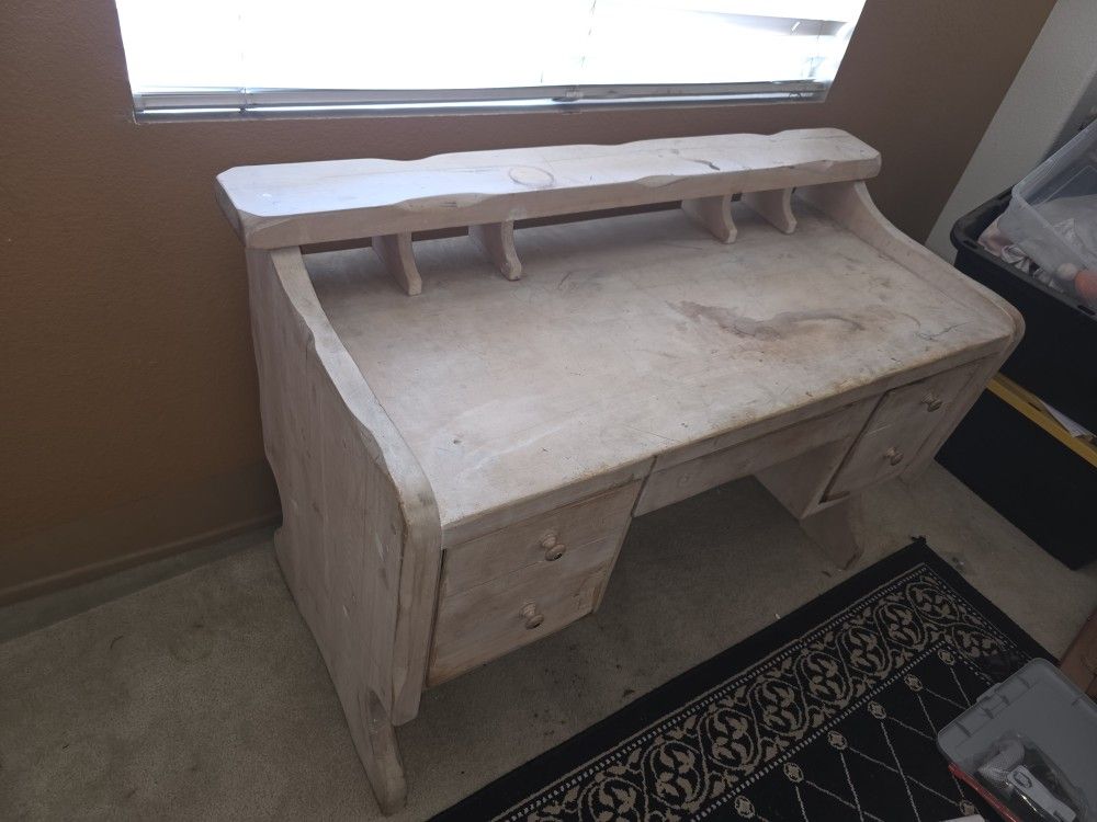 Desk With drawers Solid Wood