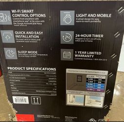 Toshiba - 14,000 BTU Portable Air Conditioner With Heating, Wifi And Remote Control Up To 550SF.
