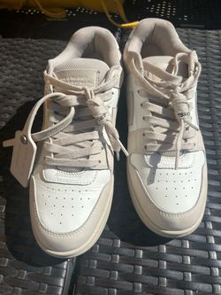 eige & White 'Out Of Office' Sneakers
